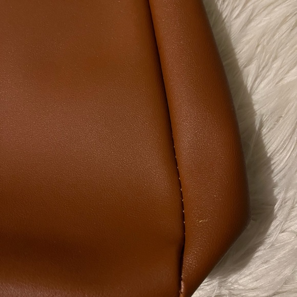 Neiman Marcus Large Vegan Leather Brown Hobo Bag - Picture 6 of 6